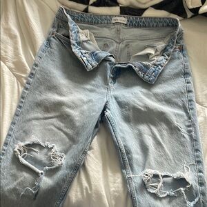 Zara Light Blue Boyfriend Jeans